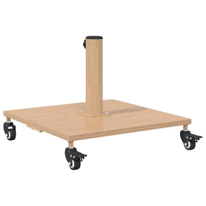 vidaXL Base per Ombrello da Esterno Legno chiaro 45 x 45 x 31 cm