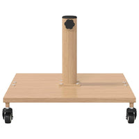 vidaXL Base per Ombrello da Esterno Legno chiaro 45 x 45 x 31 cm