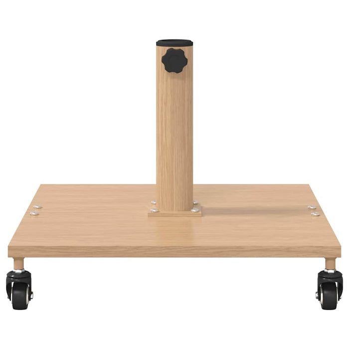 vidaXL Base per Ombrello da Esterno Legno chiaro 45 x 45 x 31 cm