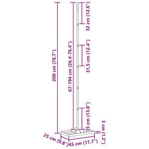 Livellatore da Giardino 45 x 25 x 200 cm 42011359