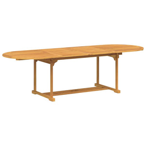 vidaXL Set da Pranzo per Giardino 9 pcs Marrone 280 x 100 x 75 cm