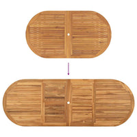 Set da Pranzo per Giardino 9 pcs Marrone 280 x 100 x 75 cm 3383945