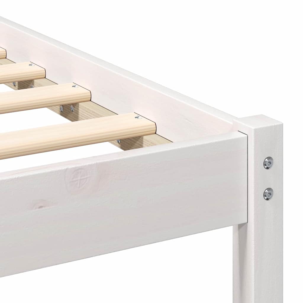 vidaXL Struttura del letto Marrone 100 x 200 cm Legno di pino massello