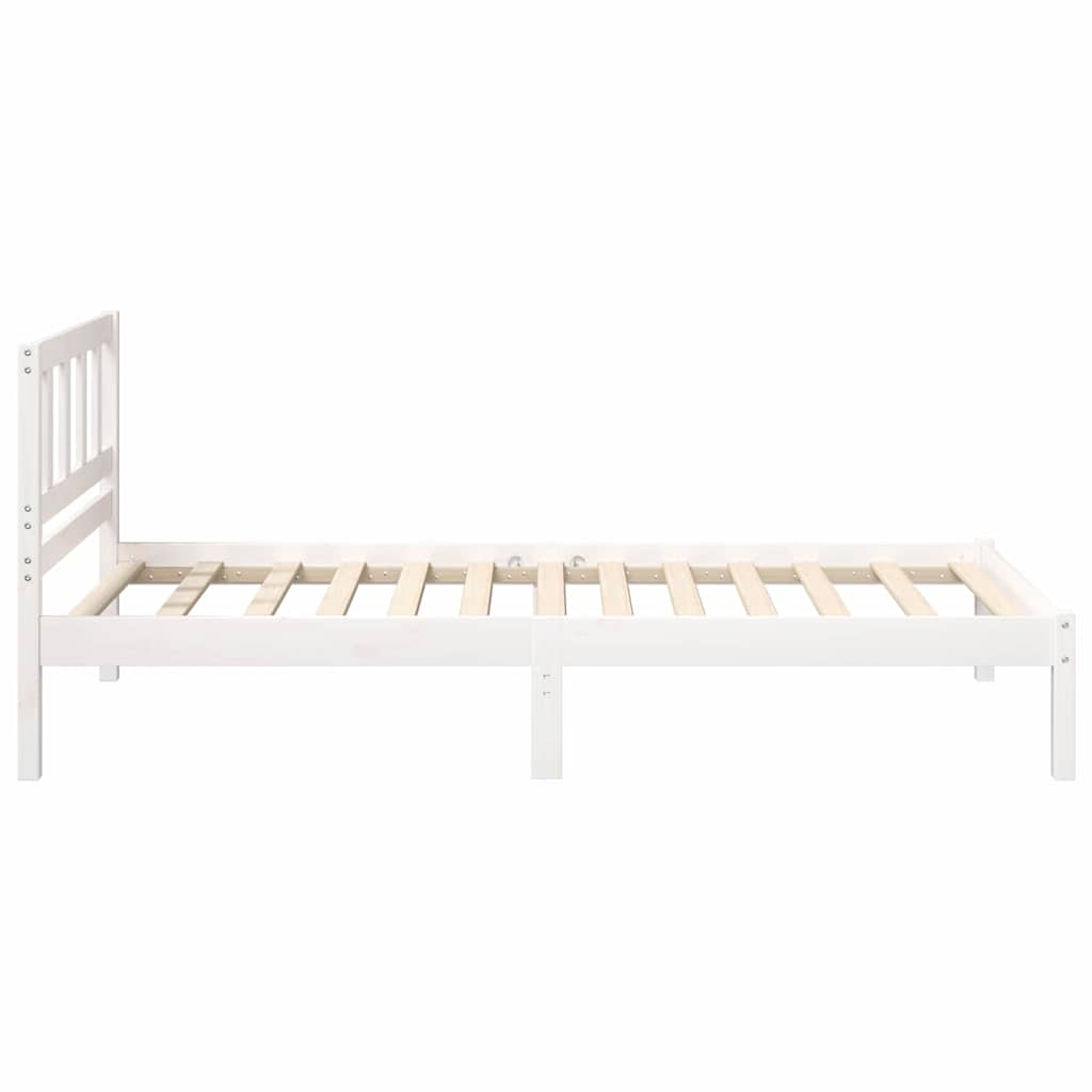 vidaXL Struttura del letto Marrone 100 x 200 cm Legno di pino massello