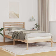 vidaXL Struttura del letto Marrone 90 x 190 cm Legno di pino massello