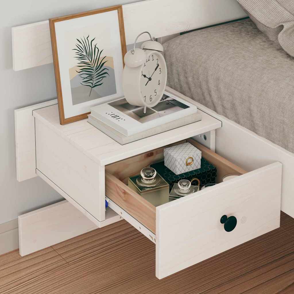 vidaXL Struttura del letto Bianco 90 x 190 cm Legno di pino massello