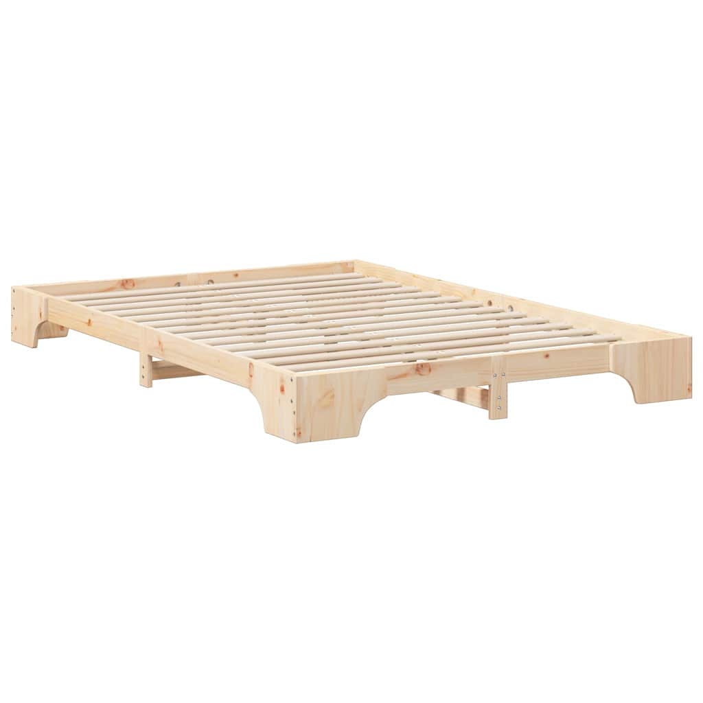 vidaXL Struttura letto a terra con archiviazione Marrone legno