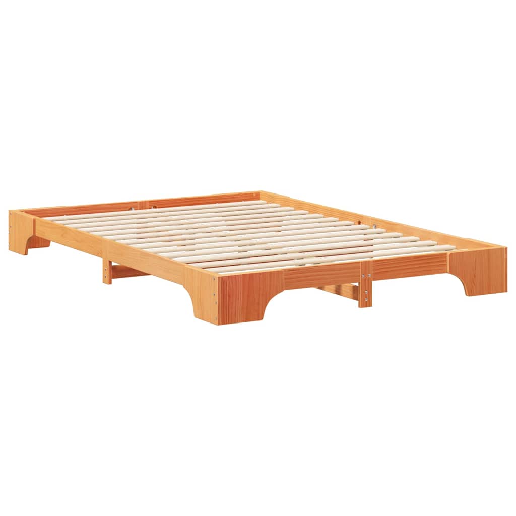 vidaXL Struttura letto a terra con archiviazione Marrone legno
