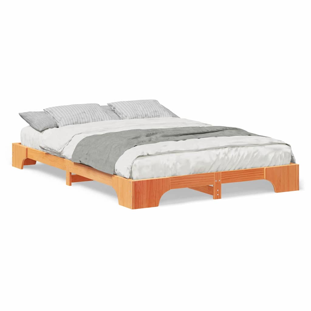 vidaXL Struttura letto a terra con archiviazione Marrone legno