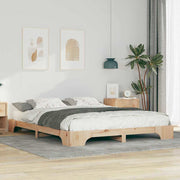 vidaXL Struttura letto a terra con archiviazione Marrone legno