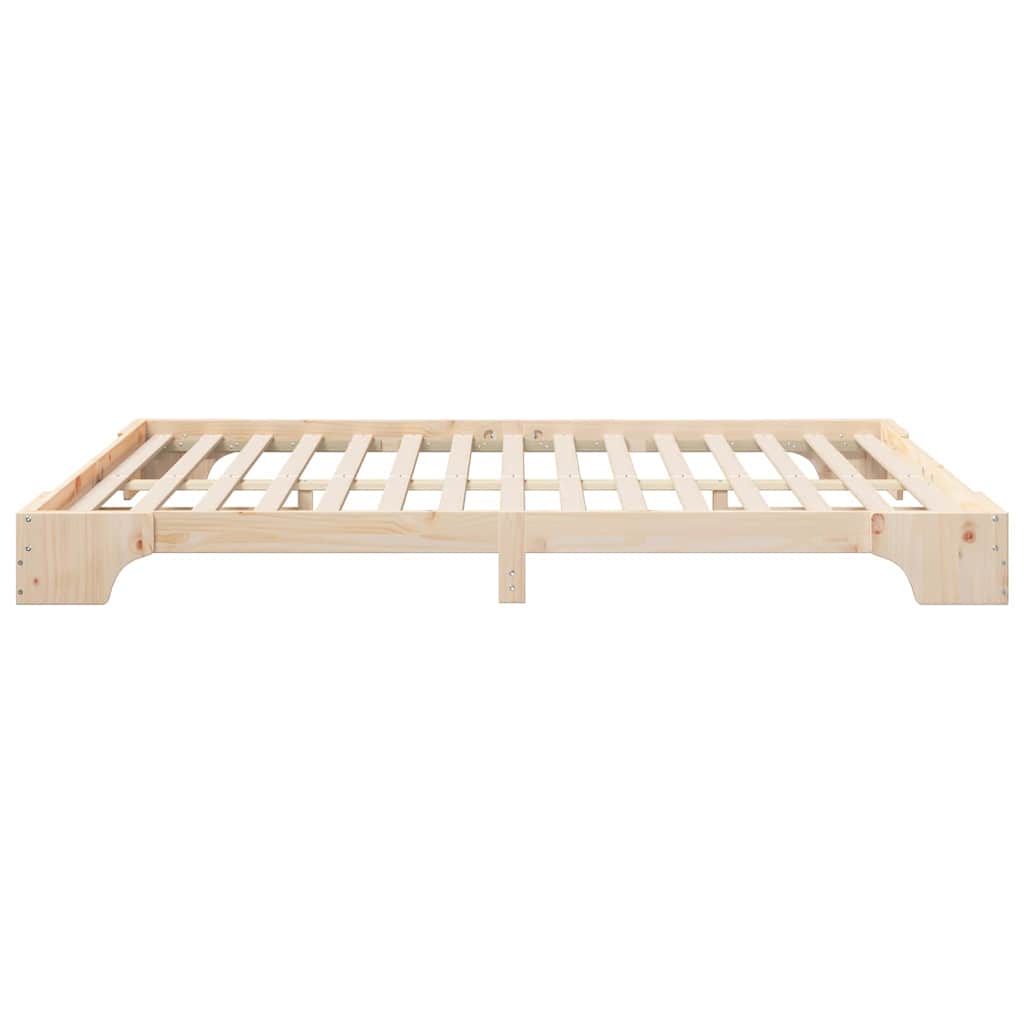 vidaXL Struttura letto a terra con archiviazione Marrone legno