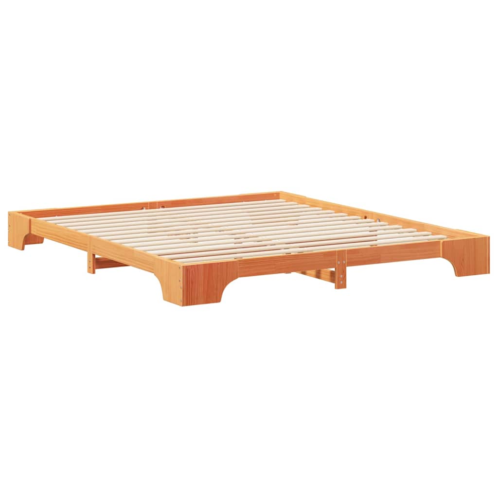 vidaXL Struttura letto a terra con archiviazione Marrone legno