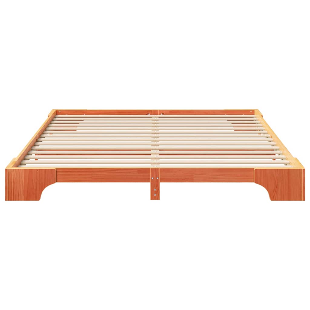 vidaXL Struttura letto a terra con archiviazione Marrone legno