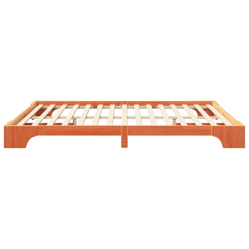 vidaXL Struttura letto a terra con archiviazione Marrone legno