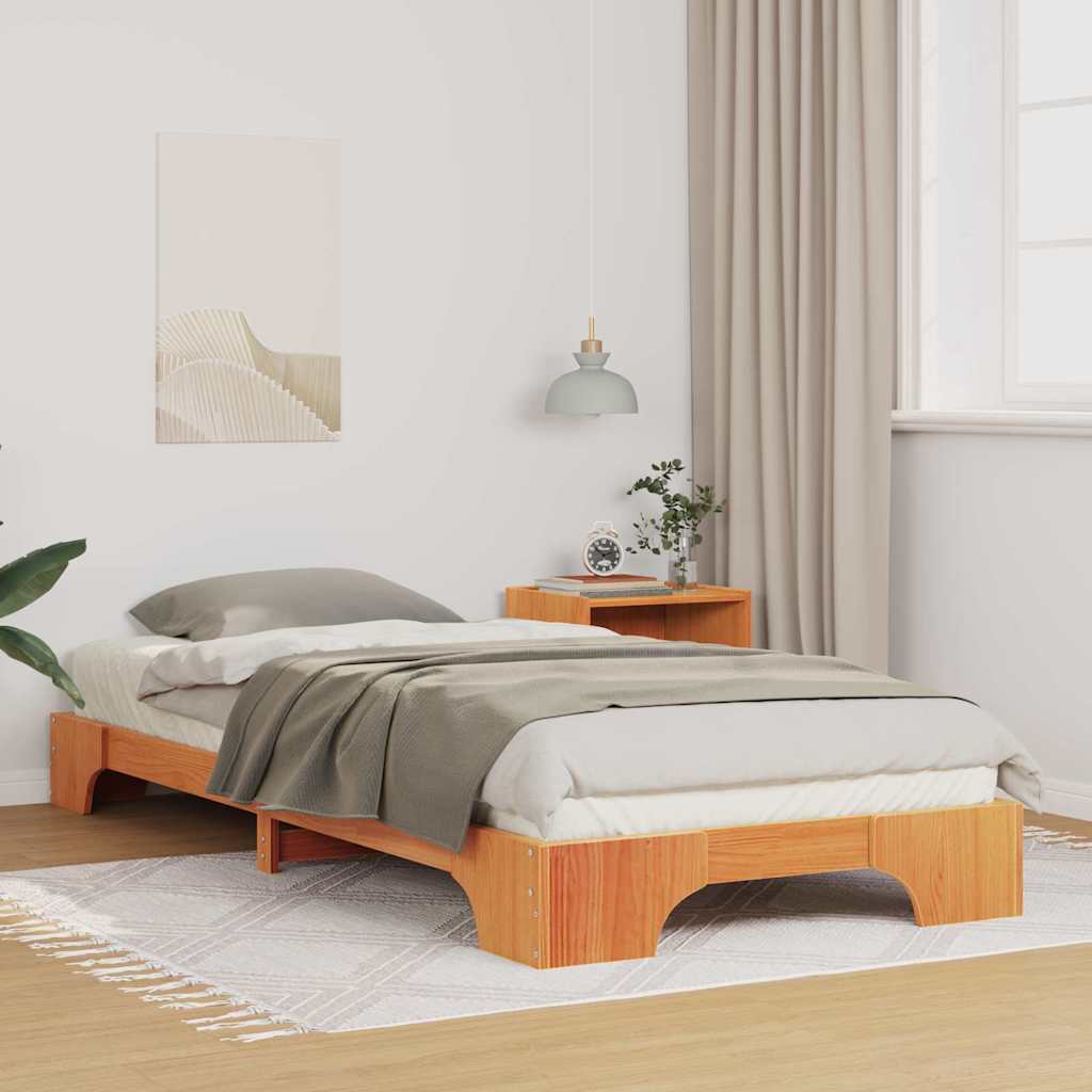 vidaXL Struttura letto a terra con archiviazione Marrone legno