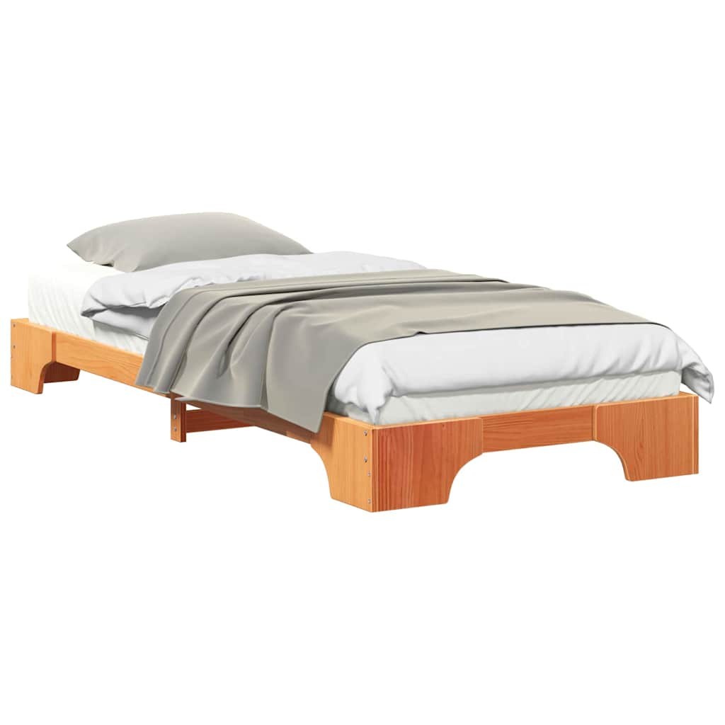 vidaXL Struttura letto a terra con archiviazione Marrone legno