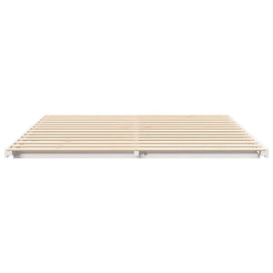 vidaXL Struttura letto a terra Bianco 200 x 200 cm