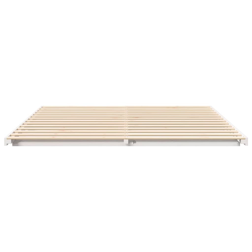 vidaXL Struttura letto a terra Bianco 180 x 200 cm