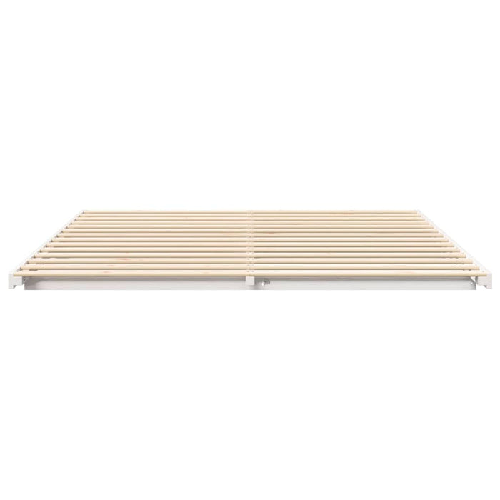 vidaXL Struttura letto a terra Bianco 180 x 200 cm