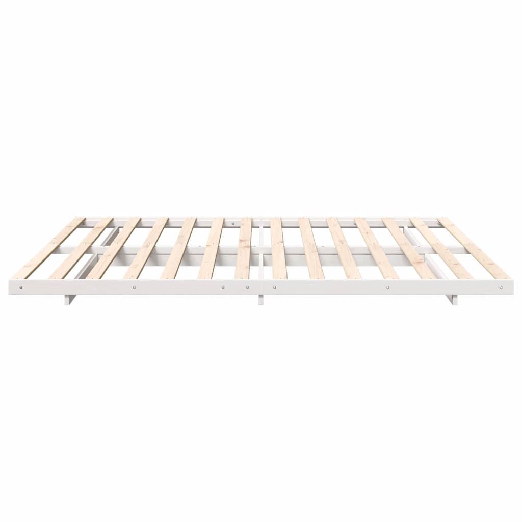 vidaXL Struttura letto a terra Bianco 180 x 200 cm