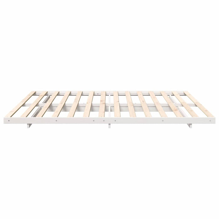 vidaXL Struttura letto a terra Bianco 180 x 200 cm