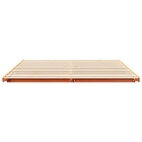 vidaXL Struttura letto a terra Cera marrone 180 x 200 cm