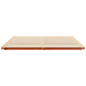 vidaXL Struttura letto a terra Cera marrone 180 x 200 cm