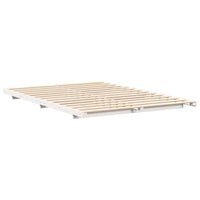 vidaXL Struttura letto a terra Bianco 160 x 200 cm