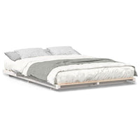 vidaXL Struttura letto a terra Bianco 160 x 200 cm