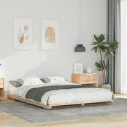 vidaXL Struttura letto a terra Marrone 150 x 200 cm
