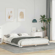 vidaXL Struttura letto a terra Bianco 150 x 200 cm