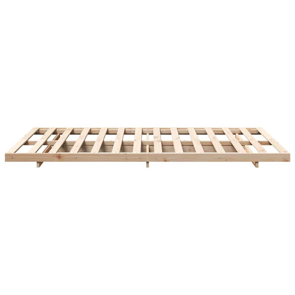 vidaXL Struttura letto a terra Marrone 120 x190 cm