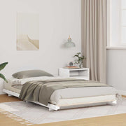 vidaXL Struttura letto a terra Bianco 90 x 210 cm