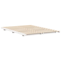 vidaXL Struttura letto a terra Bianco 160 x 210 cm