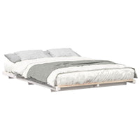 vidaXL Struttura letto a terra Bianco 160 x 210 cm