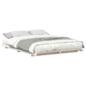 vidaXL Struttura letto a terra Bianco 160 x 210 cm