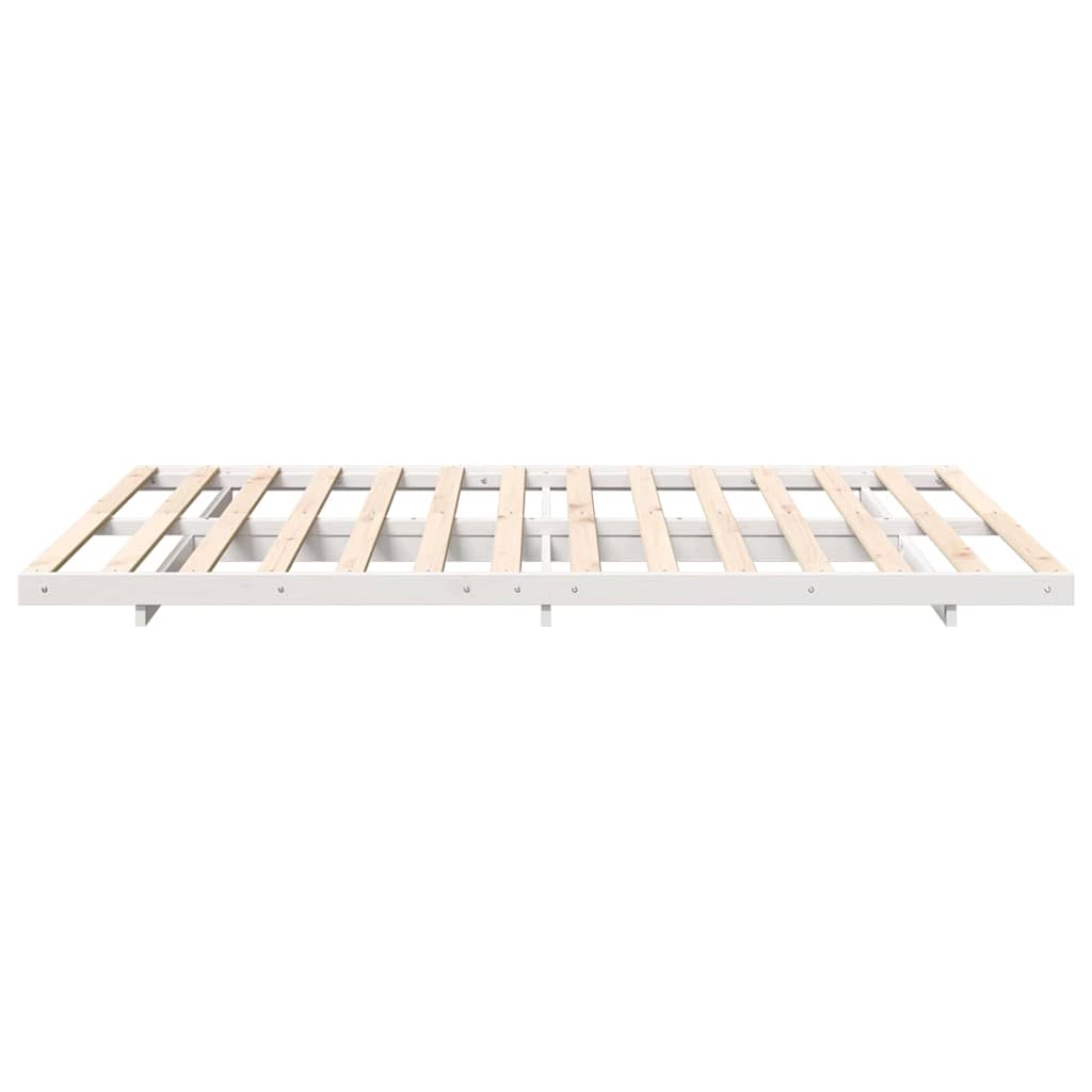 vidaXL Struttura letto a terra Bianco 160 x 210 cm