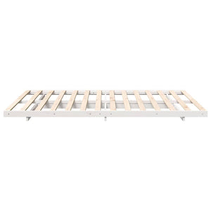 vidaXL Struttura letto a terra Bianco 160 x 210 cm