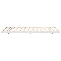 vidaXL Struttura letto a terra Bianco 80 x 220 cm
