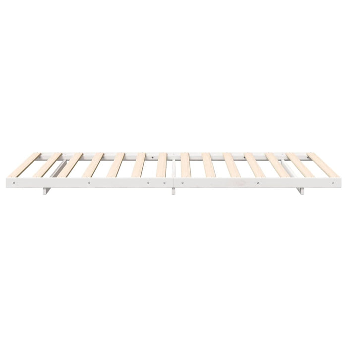 vidaXL Struttura letto a terra Bianco 80 x 220 cm