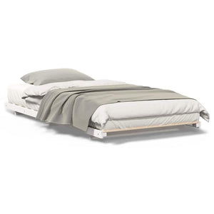 vidaXL Struttura letto a terra Bianco 80 x 220 cm