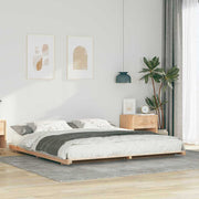 vidaXL Struttura letto a terra Marrone 180 x 220 cm
