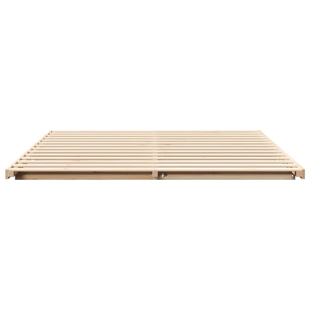 vidaXL Struttura letto a terra Marrone 180 x 220 cm