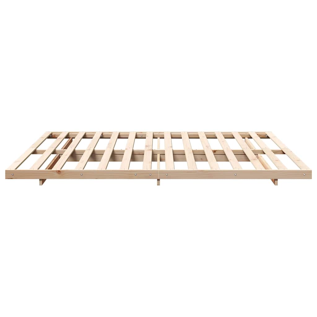 vidaXL Struttura letto a terra Marrone 180 x 220 cm