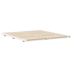 vidaXL Struttura letto a terra Bianco 180 x 220 cm