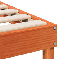 vidaXL Struttura Letto con Manici Marrone Legno di pino massello