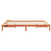 Letto con Tavolini Laterali Marrone cerato 160 x 220 cm 873252
