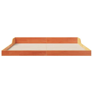 vidaXL Struttura del letto Cera marrone 180 x 200 cm