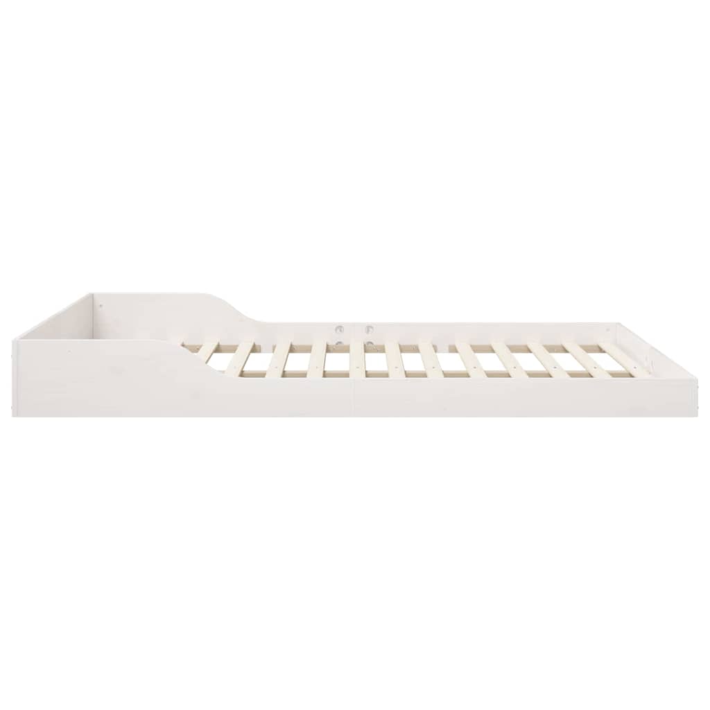 vidaXL Struttura del letto Bianco 150 x 200 cm Legno di pino massello