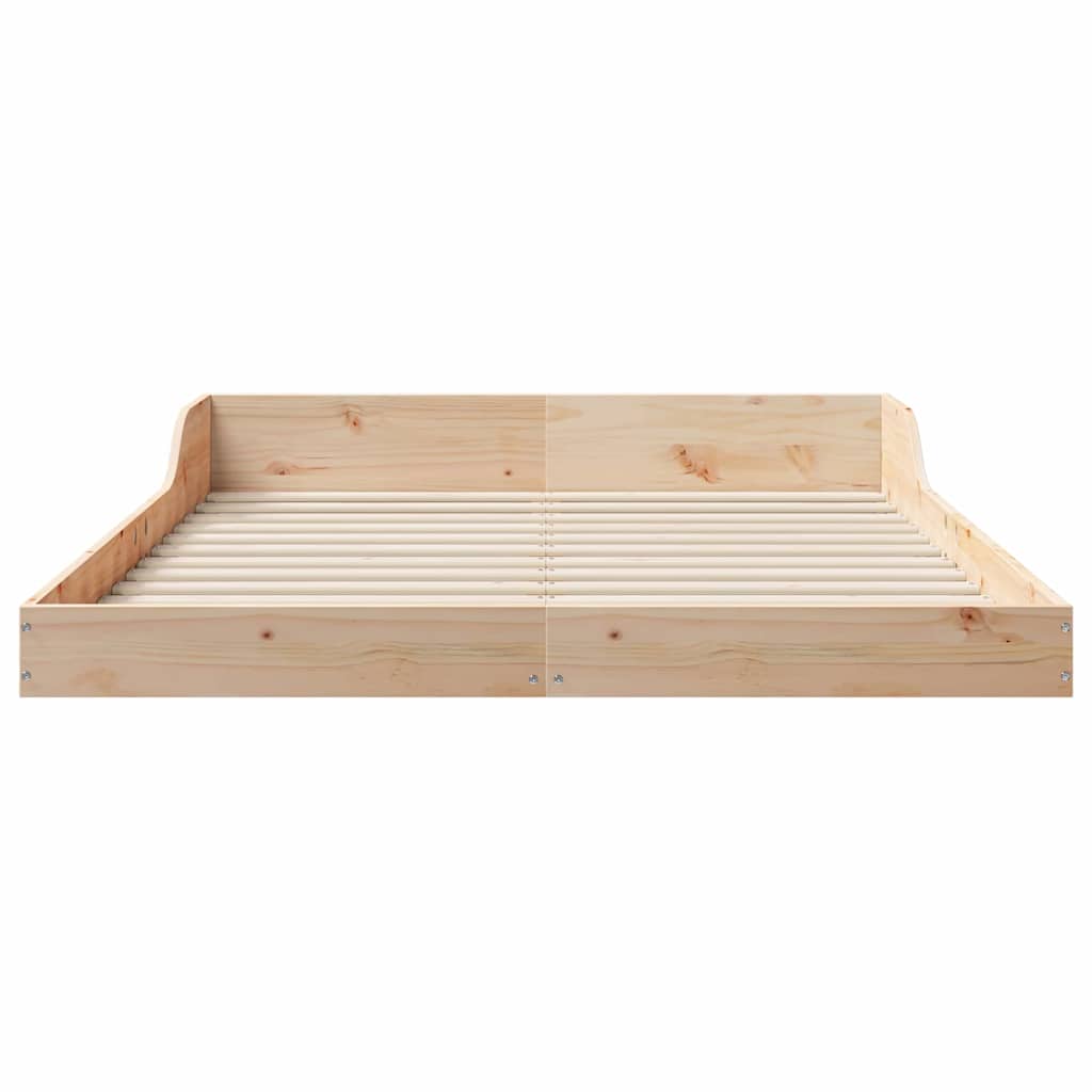 vidaXL Struttura del letto Marrone 120 x 200 cm Legno di pino massello